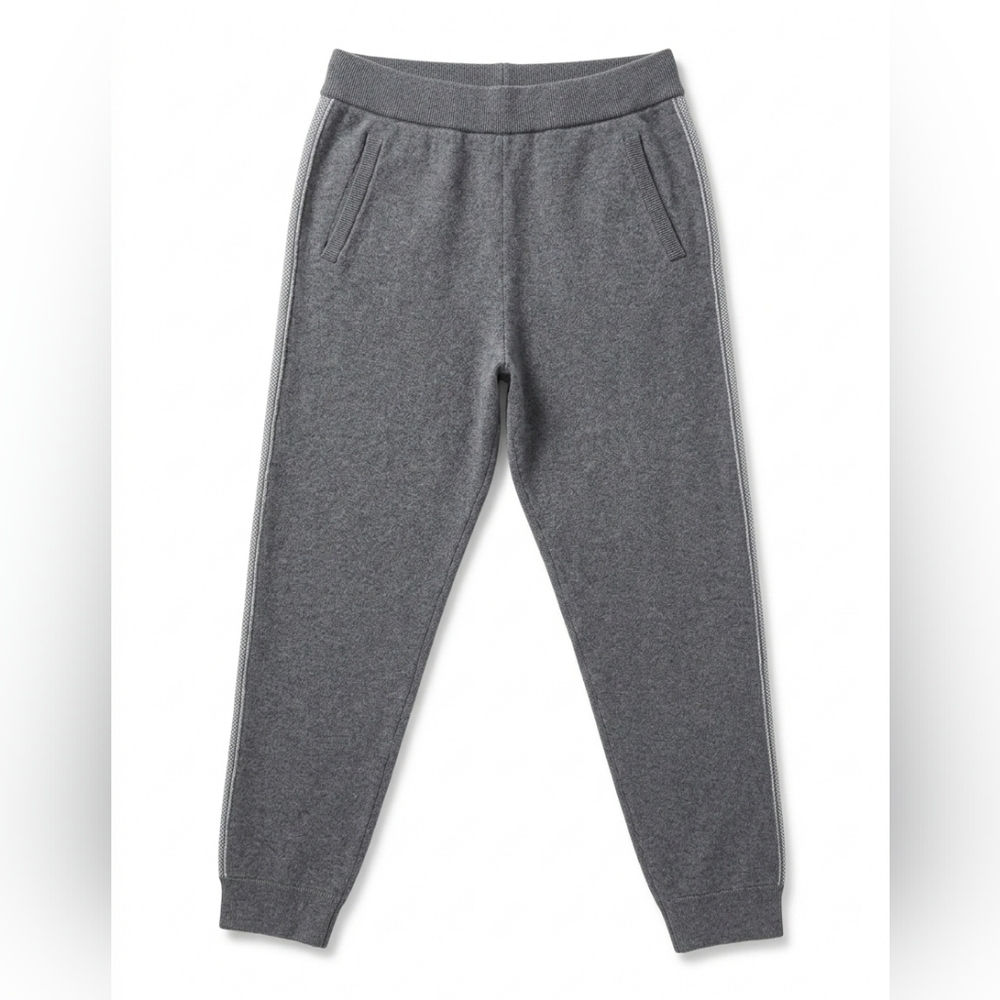 ATM Anthony Thomas Melillo Cashmere Cotton Knit Joggers Grey L EUC